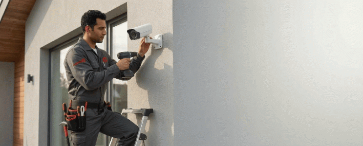 بنر اتاق کنترل دوربین مداربسته (CCTV Surveillance Control Room)